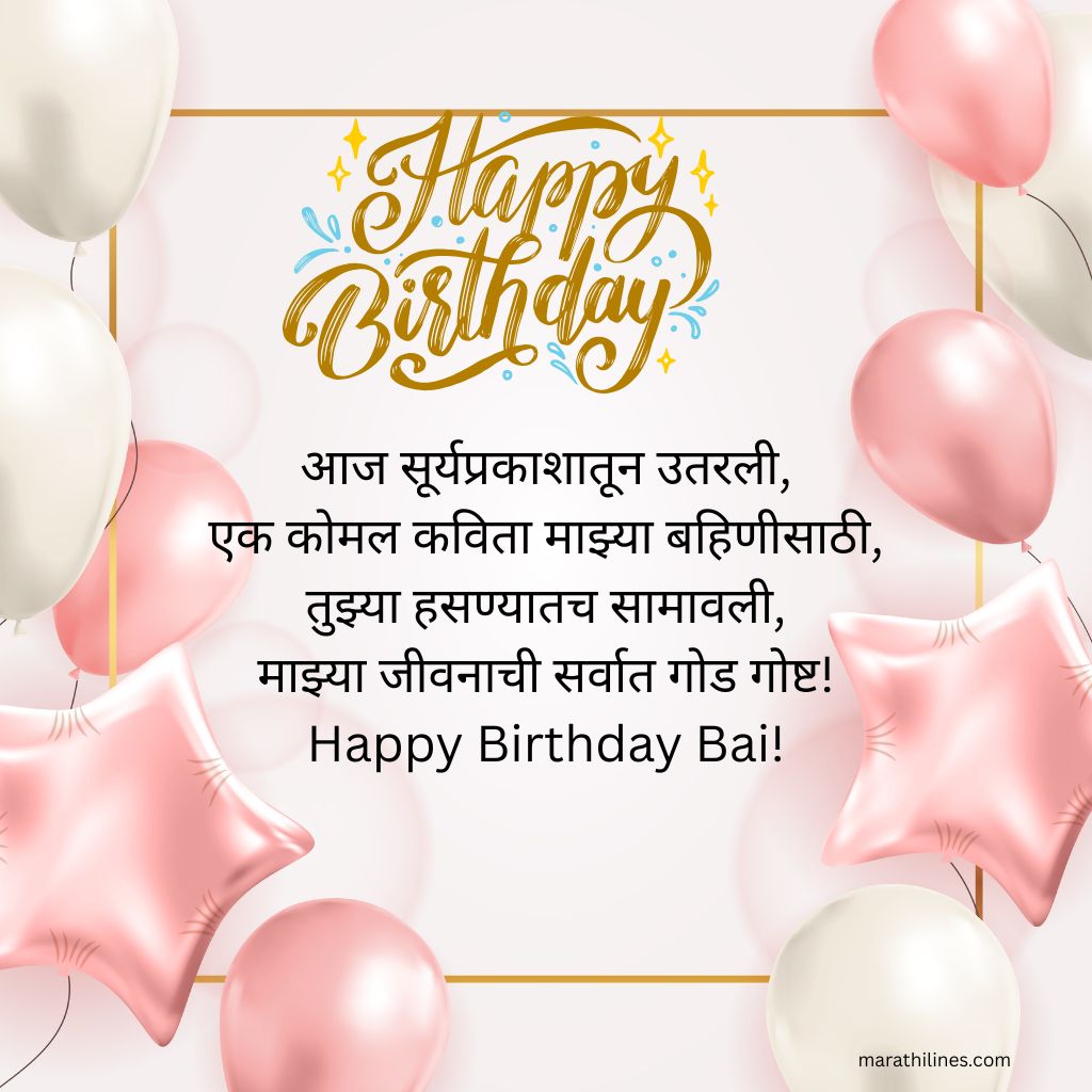 Read more about the article 290+ Happy Birthday Shayari Marathi – Best Lines